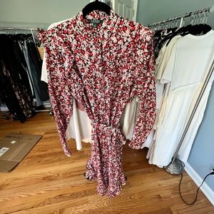 Lauren Ralph Lauren tie floral dress button down
